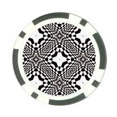 Tile-repeating-pattern-texture Poker Chip Card Guard by Bedest