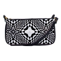 Tile-repeating-pattern-texture Shoulder Clutch Bag by Bedest