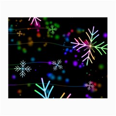 Snowflakes Snow Winter Christmas Small Glasses Cloth by Bedest