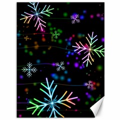 Snowflakes Snow Winter Christmas Canvas 36  X 48  by Bedest