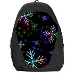 Snowflakes Snow Winter Christmas Backpack Bag Front