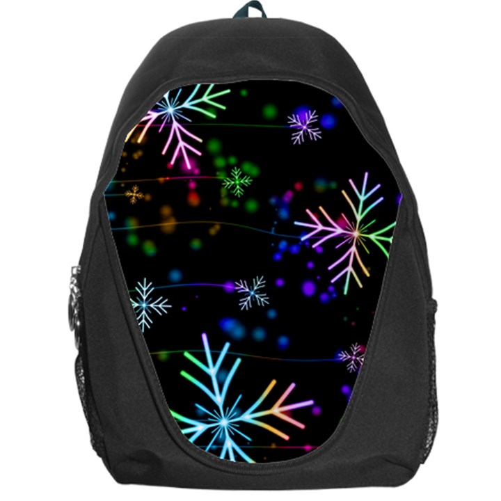 Snowflakes Snow Winter Christmas Backpack Bag