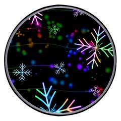 Snowflakes Snow Winter Christmas Wireless Fast Charger(black) by Bedest