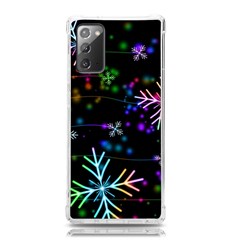 Snowflakes Snow Winter Christmas Samsung Galaxy Note 20 Tpu Uv Case by Bedest