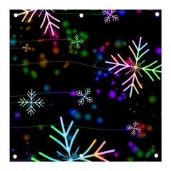 Snowflakes Snow Winter Christmas Banner And Sign 3  X 3  by Bedest