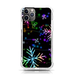 Snowflakes Snow Winter Christmas Iphone 11 Pro 5 8 Inch Tpu Uv Print Case by Bedest