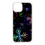 Snowflakes Snow Winter Christmas iPhone 14 TPU UV Print Case Front