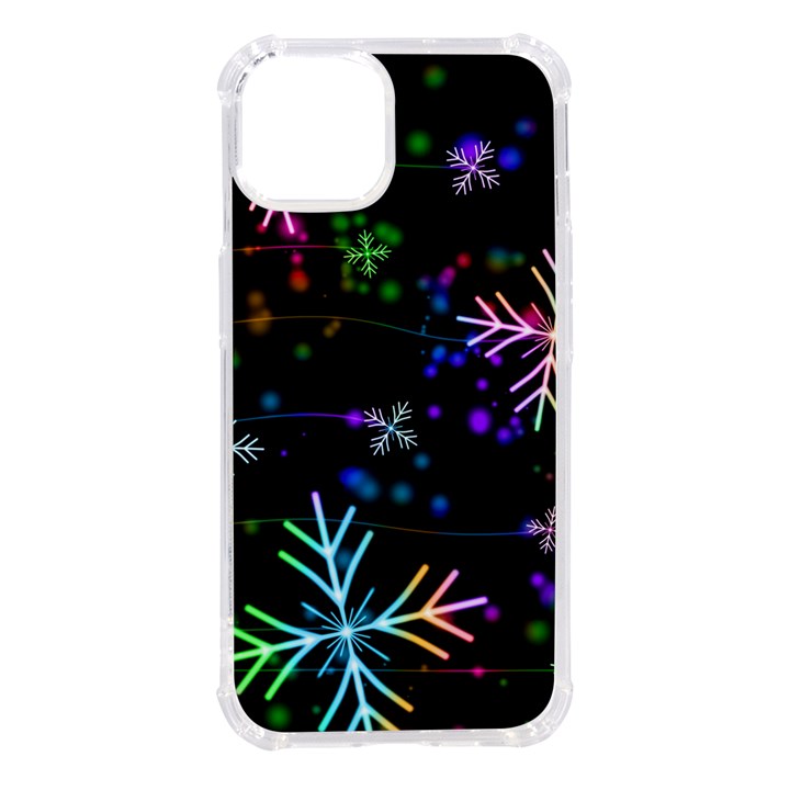 Snowflakes Snow Winter Christmas iPhone 14 TPU UV Print Case