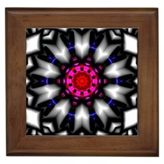 Kaleidoscope-round-metal Framed Tile by Bedest