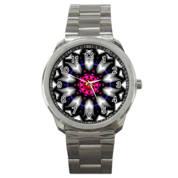 Kaleidoscope-round-metal Sport Metal Watch