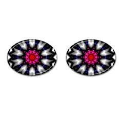 Kaleidoscope-round-metal Cufflinks (oval)