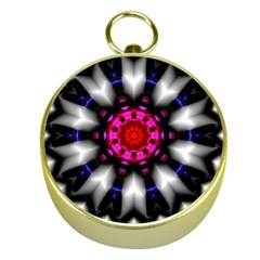 Kaleidoscope-round-metal Gold Compasses by Bedest