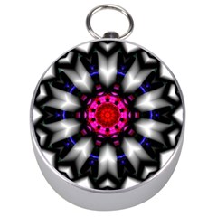 Kaleidoscope-round-metal Silver Compasses by Bedest