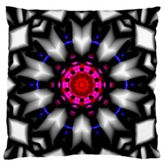 Kaleidoscope-round-metal Standard Premium Plush Fleece Cushion Case (one Side) by Bedest