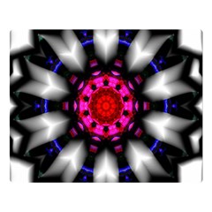 Kaleidoscope-round-metal Two Sides Premium Plush Fleece Blanket (large) by Bedest