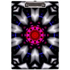 Kaleidoscope-round-metal A4 Acrylic Clipboard by Bedest