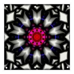 Kaleidoscope-round-metal Banner And Sign 3  X 3  by Bedest