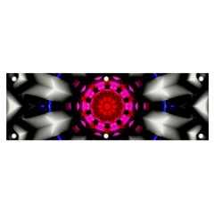 Kaleidoscope-round-metal Banner And Sign 6  X 2  by Bedest