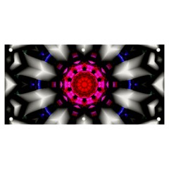 Kaleidoscope-round-metal Banner And Sign 6  X 3  by Bedest