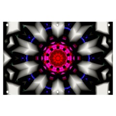 Kaleidoscope-round-metal Banner And Sign 6  X 4  by Bedest