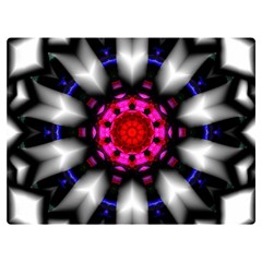 Kaleidoscope-round-metal Two Sides Premium Plush Fleece Blanket (extra Small) by Bedest