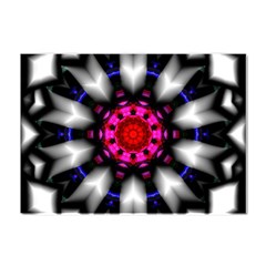 Kaleidoscope-round-metal Crystal Sticker (a4) by Bedest