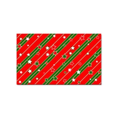 Christmas-paper-star-texture     - Sticker Rectangular (10 pack)