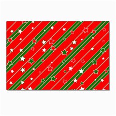 Christmas-paper-star-texture     - Postcards 5  x 7  (Pkg of 10)