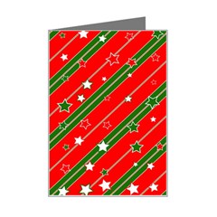 Christmas-paper-star-texture     - Mini Greeting Card