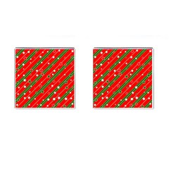 Christmas-paper-star-texture     - Cufflinks (Square)