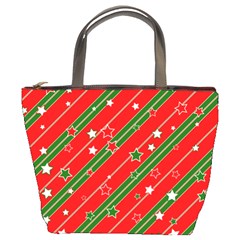 Christmas-paper-star-texture     - Bucket Bag