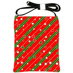 Christmas-paper-star-texture     - Shoulder Sling Bag