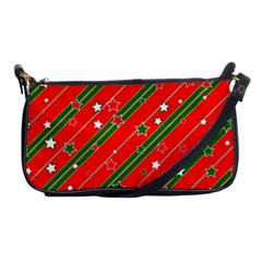 Christmas-paper-star-texture     - Shoulder Clutch Bag