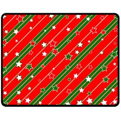 Christmas-paper-star-texture     - Fleece Blanket (Medium)