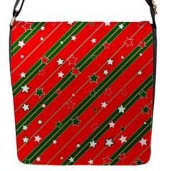 Christmas-paper-star-texture     - Flap Closure Messenger Bag (S)