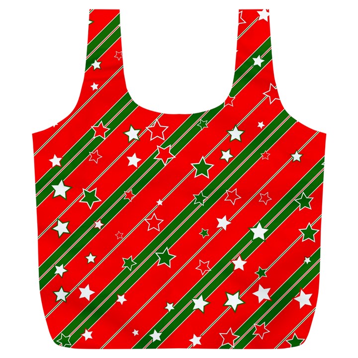 Christmas-paper-star-texture     - Full Print Recycle Bag (XL)