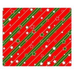 Christmas-paper-star-texture     - Two Sides Premium Plush Fleece Blanket (Small)