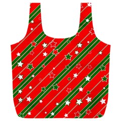 Christmas-paper-star-texture     - Full Print Recycle Bag (XXL)