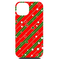 Christmas-paper-star-texture     - iPhone 14 Black UV Print Case