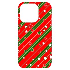 Christmas-paper-star-texture     - iPhone 14 Pro Black UV Print Case