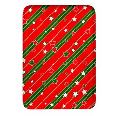 Christmas-paper-star-texture     - Rectangular Glass Fridge Magnet (4 pack)