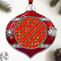 Christmas-paper-star-texture     - Metal Snowflake And Bell Red Ornament