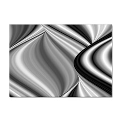 Waves-black-and-white-modern Sticker A4 (100 Pack) by Bedest