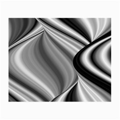 Waves-black-and-white-modern Small Glasses Cloth by Bedest