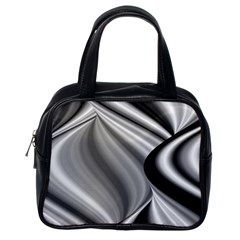 Waves-black-and-white-modern Classic Handbag (one Side) by Bedest