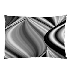 Waves-black-and-white-modern Pillow Case by Bedest