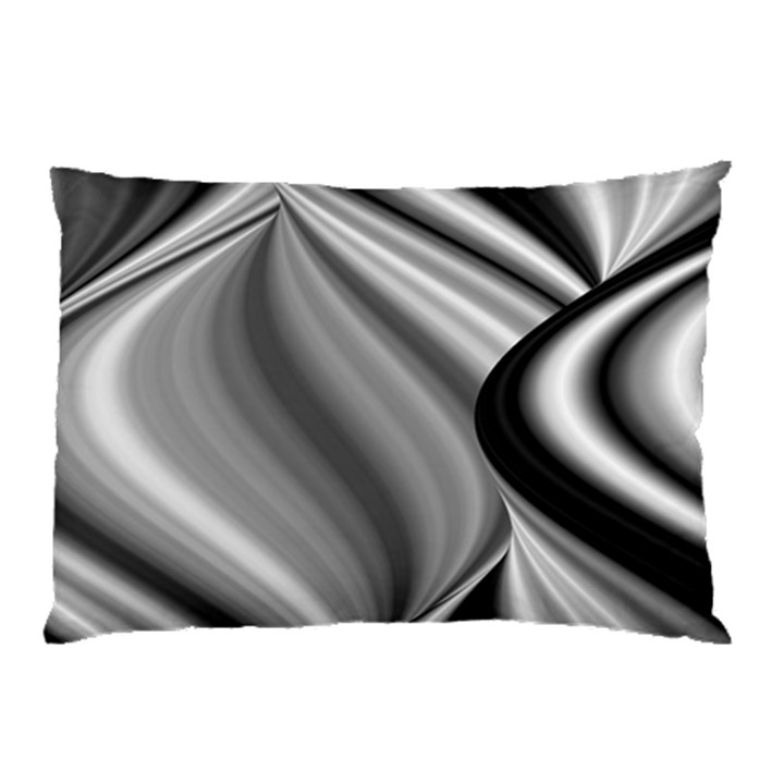 Waves-black-and-white-modern Pillow Case