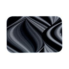 Waves-black-and-white-modern Open Lid Metal Box (silver)  