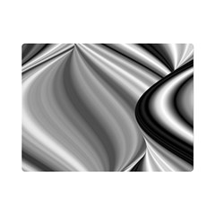 Waves-black-and-white-modern Premium Plush Fleece Blanket (mini) by Bedest