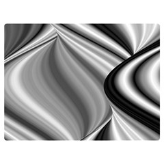 Waves-black-and-white-modern Premium Plush Fleece Blanket (extra Small) by Bedest